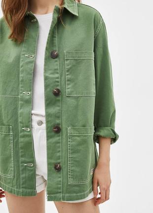 Куртка bershka utility overshirt - m