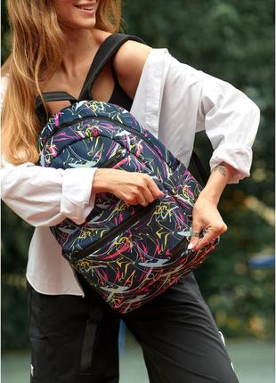 Жіночий рюкзак sambag zard lktn з принтом "abstract"9 фото