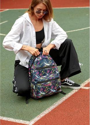 Жіночий рюкзак sambag zard lktn з принтом "abstract"5 фото