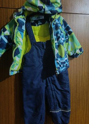 Дитячий зимовий напівкомбінезон+курточка на 12 міс.80-86 см зріст3 фото
