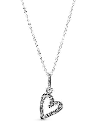 Срібне намисто з кулоном  "символ любові" 398688c01