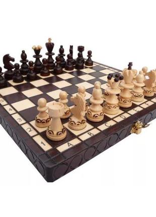 Шахматы деревянные подарочные сувенирные 29 на 29 см малая жемчужина натуральное дерево madon (134)2 фото