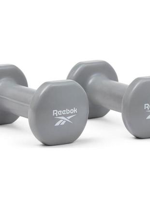 Гантели reebok dumbbells серый уни 4 кг rawt-16154