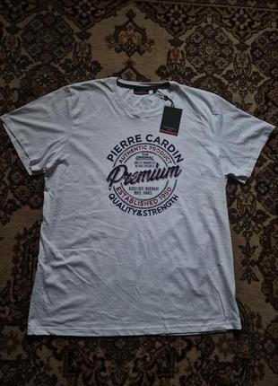 Брендовая фирменная хлопковая футболка pierre cardin,оригинал,новая с бирками,100% хлопок.1 фото