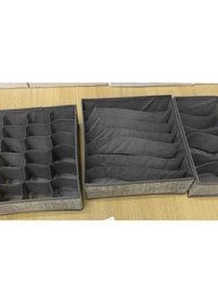 Коробка-органайзер для хранения белья 3пр/наб 34*30см r89337 (50шт)