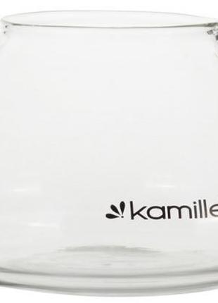 Чайник стеклянный заварочный kamille 1000мл со съемным ситечком (0782l)4 фото