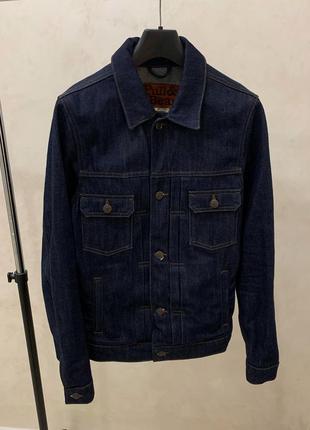 Джинсовая куртка pull & bear синяя мужская1 фото