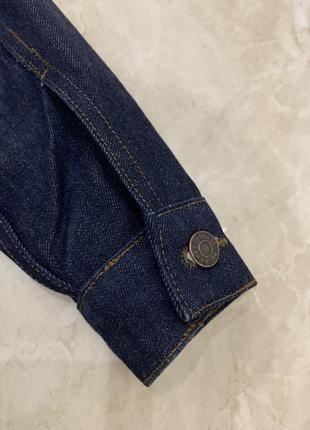 Джинсовая куртка pull & bear синяя мужская6 фото
