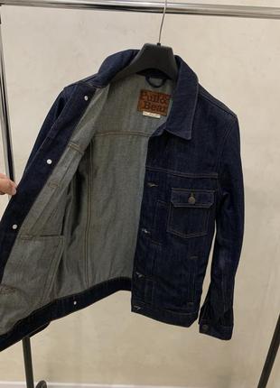 Джинсовая куртка pull & bear синяя мужская4 фото