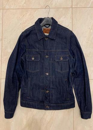 Джинсовая куртка pull & bear синяя мужская