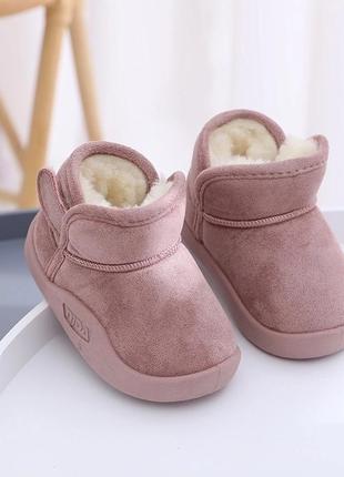 Утепленные ботиночки на меху для малышей5 фото