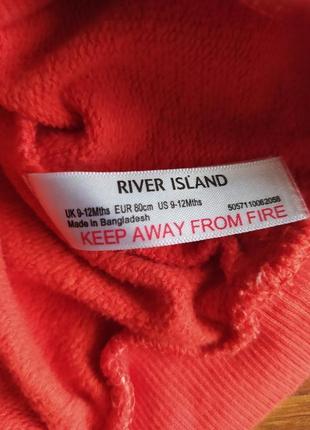 Модна тепла оверсайз толстовка, світшот river island на 9-12 мес,.5 фото