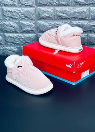 Дутики пума puma дутики снобутсы зимние розовые дутики пума на меху, хит!5 фото