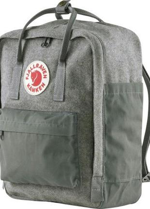 Городской рюкзак из ткани fjallraven kanken re-wool на 16л