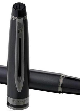 Перьевая ручка waterman metallic black lacquer2 фото