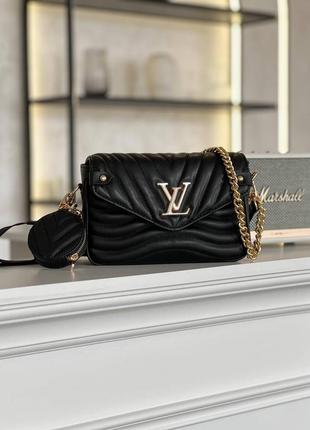 Vuitton new wave multi pochette black