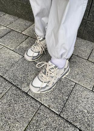 Замшеві кросівки asics gel-nyc beige/grey. усі розміри 36-45. унісекс.8 фото
