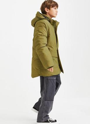 Трендова нейлоновая парка куртка для хлопчика h&m1 фото