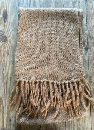 Шарф длинный мохер/шерсть