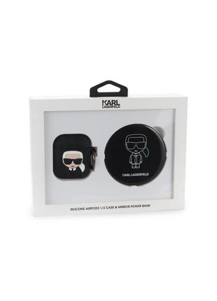 Подарочный набор karl lagerfeld paris чехол airpods и power bank