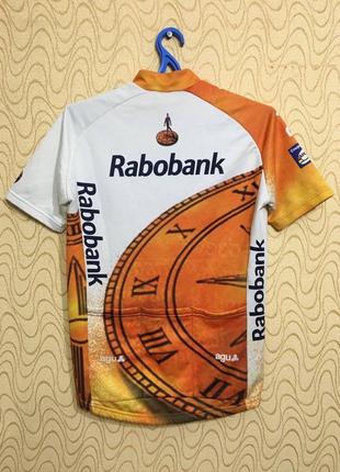 Спортивная вело футболка майка вело джерси гоночная велосипедная винтажная кофта велоспорт bike rabobank agu colnago cycling team vintage shirt jersey2 фото