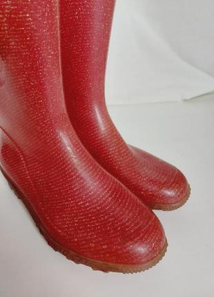 Гумові чоботи жіночі, розмір 38 (довжина устілки 24.5см) резиновые сапоги2 фото