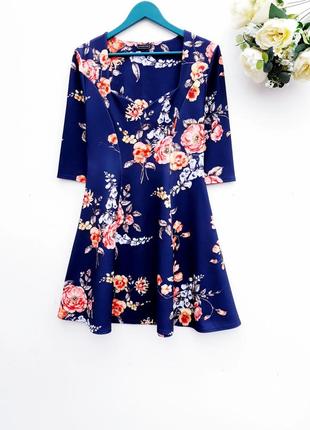 Красивое цветочное платье шикарное фактурное платье1 фото