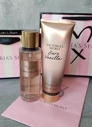 Мист + лосьон для тела «bare vanilla». victoria’s secret. оригинал 🇺🇸