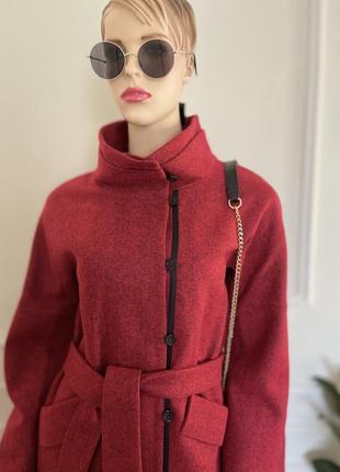 Качественное итальянское актуальное пальто в шерсти6 фото