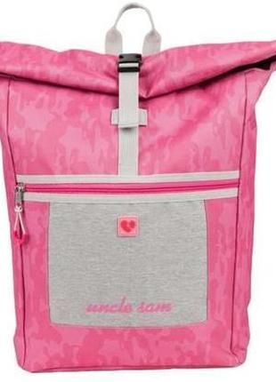 Міський рюкзак 22l rolltop uncle sam рожевий3 фото