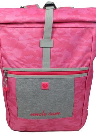 Міський рюкзак 22l rolltop uncle sam рожевий4 фото