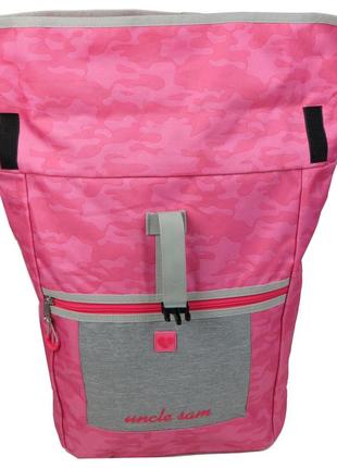 Міський рюкзак 22l rolltop uncle sam рожевий7 фото