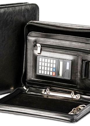 Папка из эко кожи для документов формата а5 amo ssbw10 черная