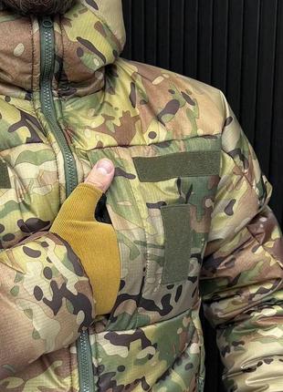 Тактична зимова куртка мембрана,тактична армійська куртка,  колір мультикам3 фото