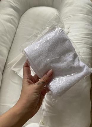 Кокон oh my kids с кокосовым матрасом белый для новорожденного