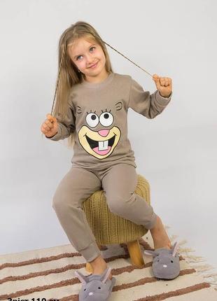 Теплая яркая пижама с начесом детская губка бобов, патрик, планктон, детская пижама с принтом1 фото