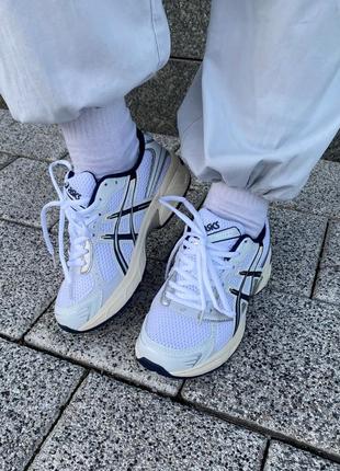 Кроссовки asics gel-1130 white/black/beige6 фото