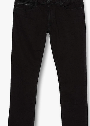 Джинсы calvin klein jeans slim skinny black tarantula jeans