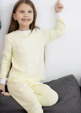 Пижама для девочки спящий зайчик пж 187 р.122,140