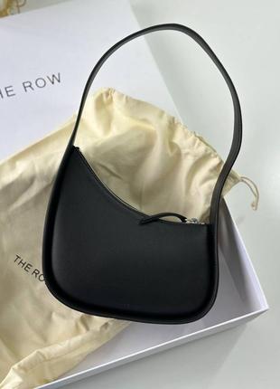 Сумка the row half moon leather shoulder bag