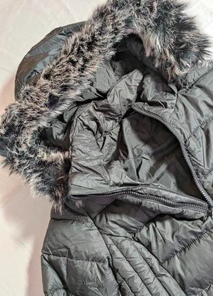 Жіноче тепле зимове стьобане пальто esmara, розмір s(36/38), чорний8 фото