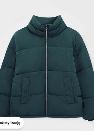 Женская куртка-пуффер размер s bershka zara h&amp;m asos2 фото