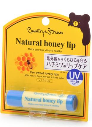 Бальзам для губ с spf20 pa ++ country stream natural honey lip, 4,5 g