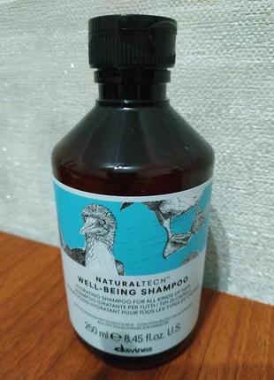 Увлажняющий шампунь natural tech well-being  davines