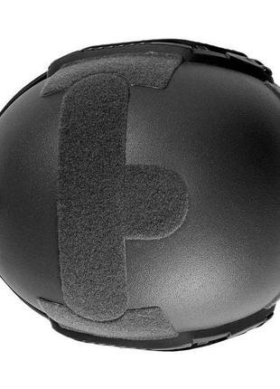Тактический шлем каска военный  fast iiia от global ballistics черный с улучшенными вставками баллистический8 фото