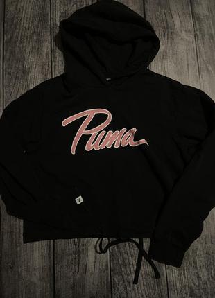 Женское короткое худи на завязке puma5 фото