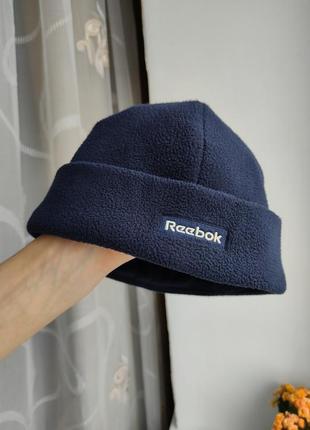 Флисовая шапка reebok beanie vintage винтажная шапка reebok