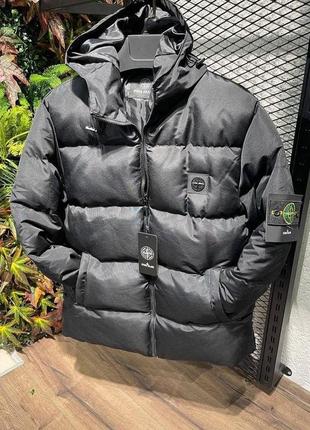 Зимняя куртка премиум качества stone island