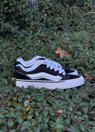 Кеди vans knu skool black white1 фото