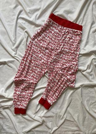 Домашний комплект лонгслив и брюки л, хлопковая новогодняя пижама, одежда для дома размер л4 фото